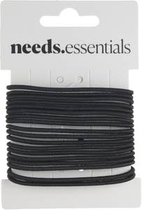 Needs Hårsnoddar Tunna Svarta Accessories