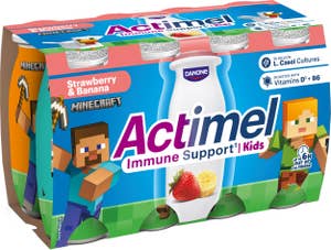 Actimel Drickyoghurt Jordgubb & Banan 8x100g