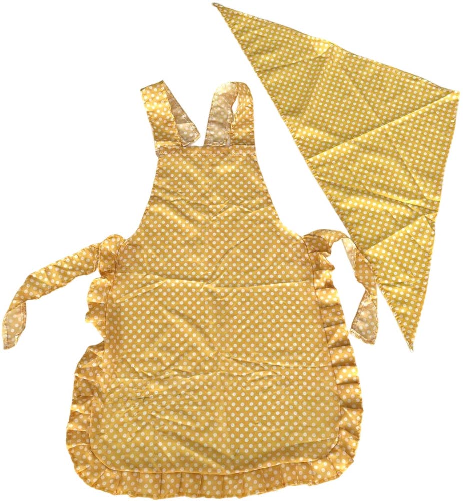 Hedlundgruppen Förkläde & Scarf Gul