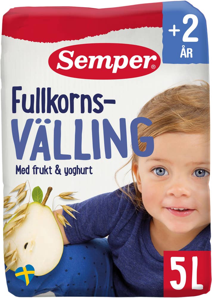 Semper Fullkornsvälling med Frukt & Yoghurt +24M