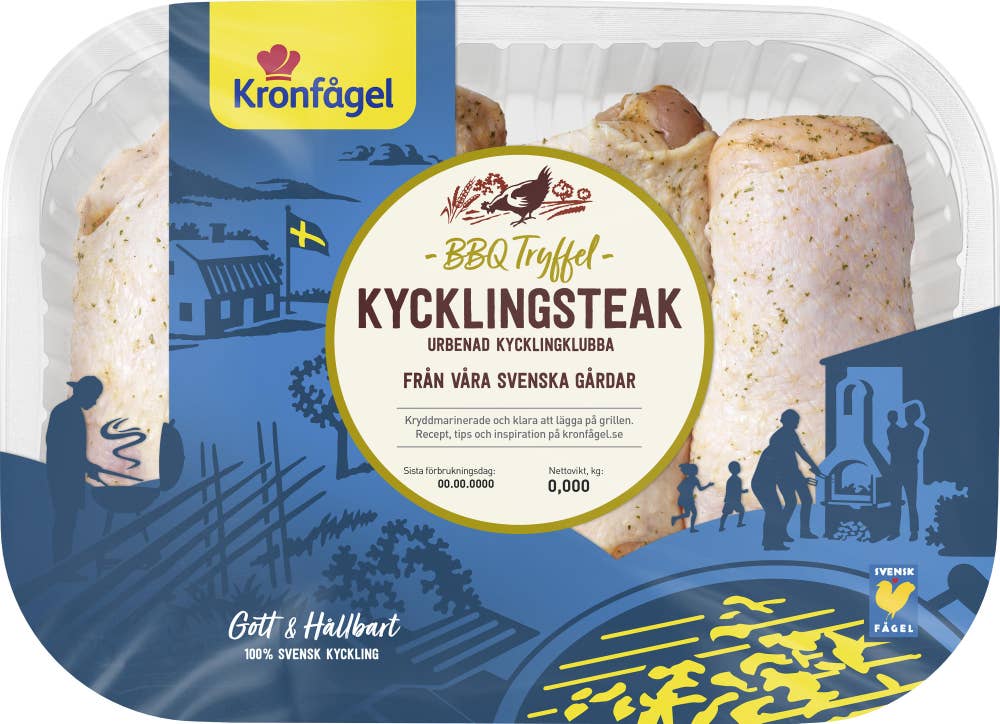 Kronfågel Kycklingsteak BBQ Tryffel ca
