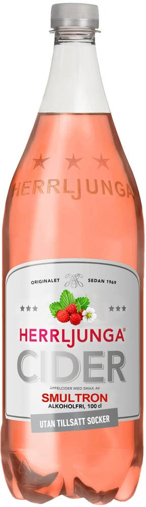 Herrljunga Cider Smultroncider Utan Tillsatt Socker Alkoholfri