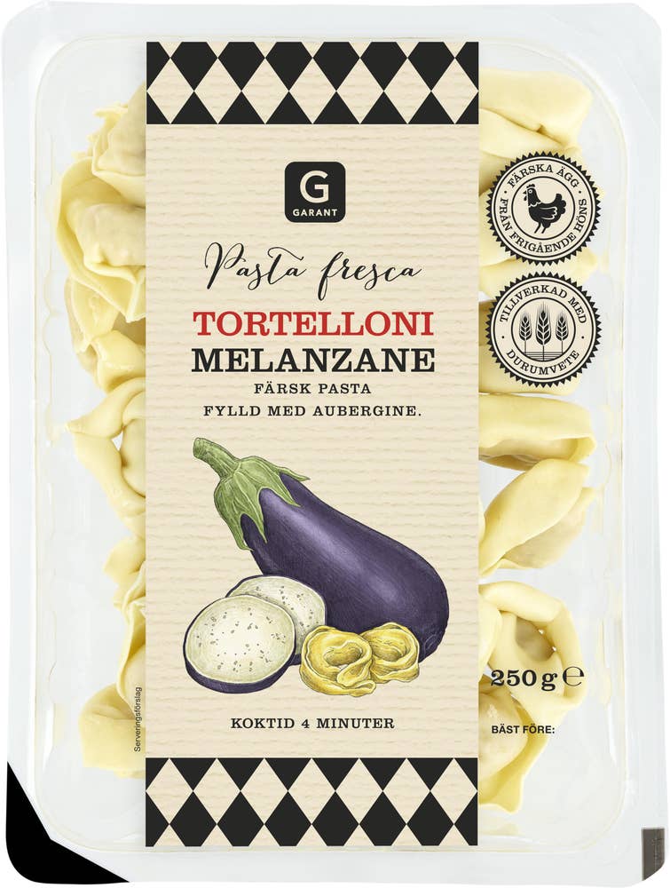 Garant Färsk Pasta Tortelloni Aubergine