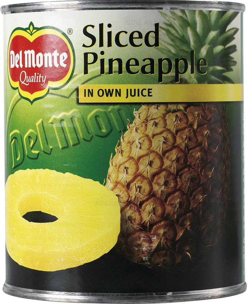 Ej sorterad Ananasskivor juice Del Monte