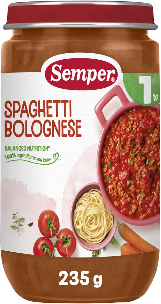 Semper Spaghetti med Köttfärssås 12M