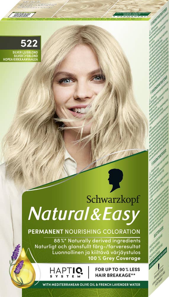 Natural & Easy Hårfärg 522 Silver Ljusblond