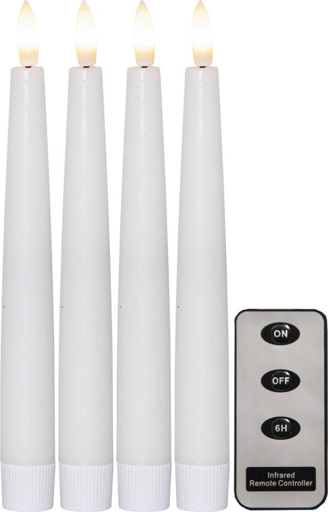 Star Trading LED Antikljus Flamme Slim Vit 20cm