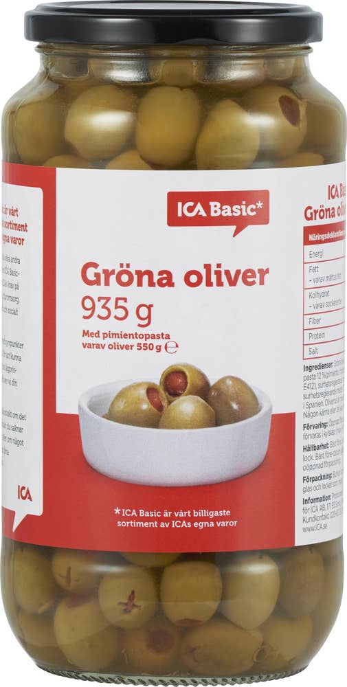 Ej sorterad Oliver Gröna Pimento Ica Basic