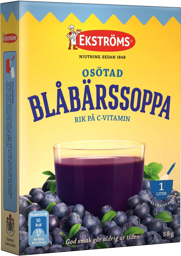 Ekströms Blåbärssoppa Osötad Ekströms