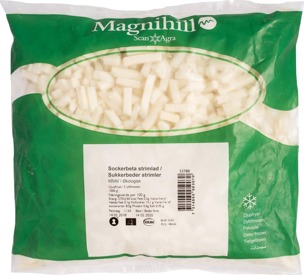 Magnihill Sockerbeta Strimlad Svensk Frysta EKO/KRAV