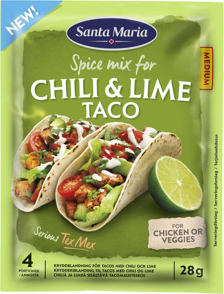 Santa Maria Kryddmix Taco Chili & Lime