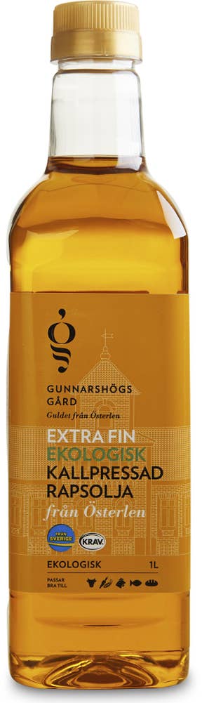 Gunnarshögs Gård Rapsolja Kallpressad KRAV 1L Gunnarshögs Gård