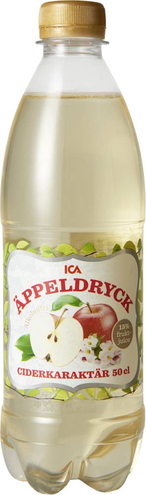 Ej sorterad Äppeldryck med Ciderkaraktär Ica