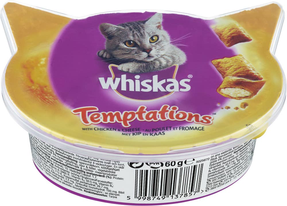 Whiskas Kattgodis Temptations Kyckling/Ost Whiskas