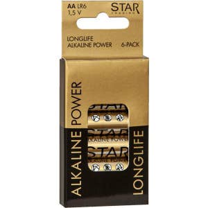 Star Trading Batteri AA 1,5V Longlife Alkaline Power