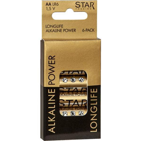 Star Trading Batteri AA 1,5V Longlife Alkaline Power
