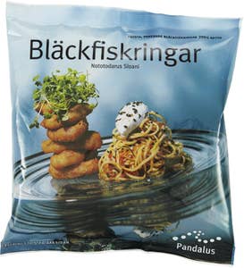 Pandalus Bläckfiskringar Fryst Pandalus