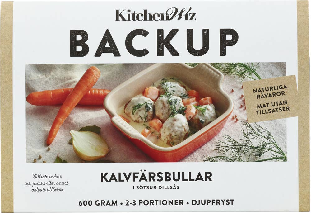 Backup Kalvfärsbullar i Sötsur Dillsås 2-3 Port Fryst