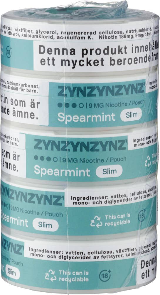 Zyn Spearmint Slim Strong Stock
