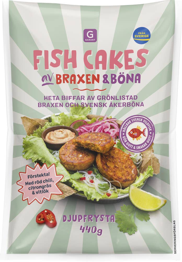 Garant Fish Cakes Braxen & Böna Fryst