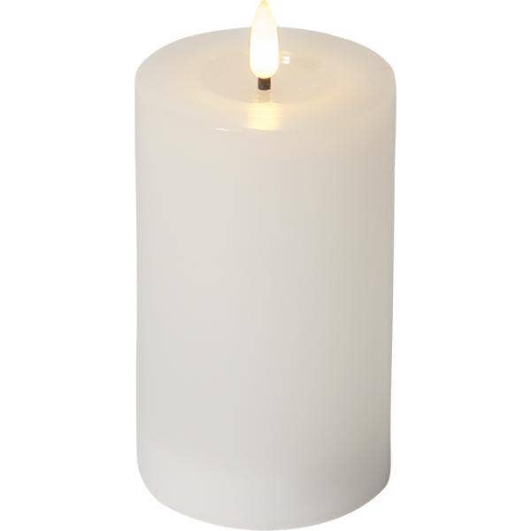 Star Trading Blockljus LED Flamme Flow Vit 15cm