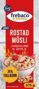 Frebaco Kvarn Rostad Müsli Jordgubb & Äpple