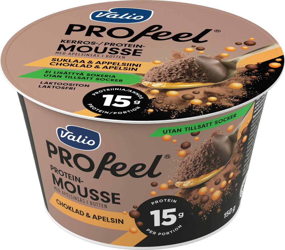 Valio PROfeel Proteinmousse Choklad & Apelsin