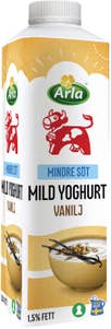 Arla Ko® Yoghurt Mild 1,5% Vanilj Mindre Socker