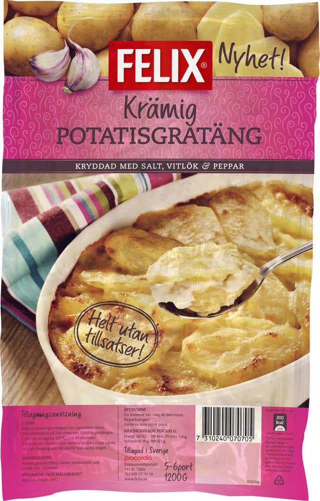 Felix Krämig Potatisgratäng