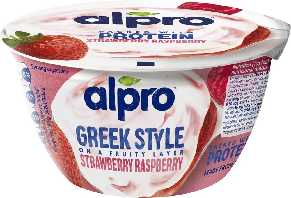Soygurt Greek Style Jordgubb & Hallon