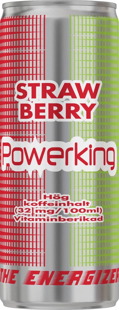 Powerking Energidryck Jordgubb