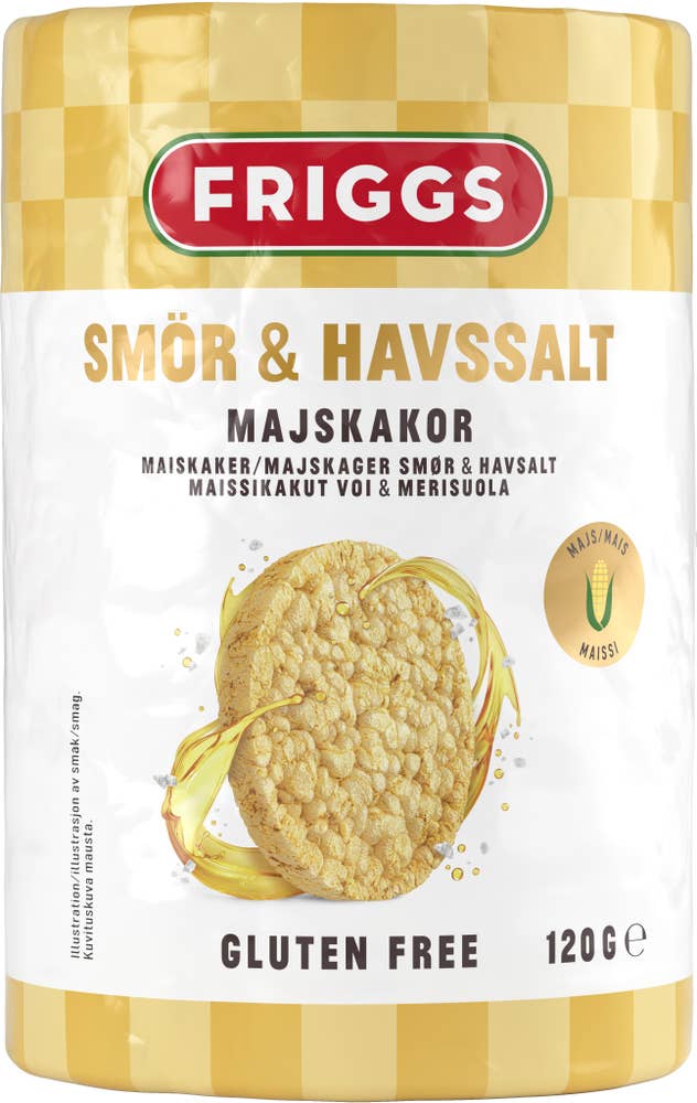 Friggs Majskaka Smör & Havssalt
