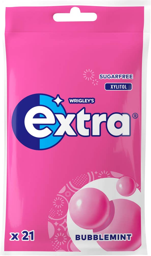 Extra Tuggummi Bubblemint Sockerfri