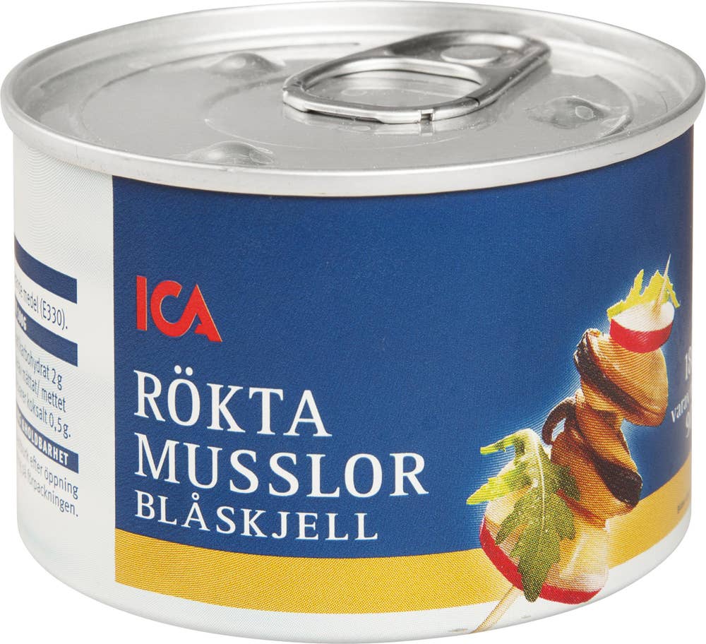Ej sorterad Rökta Musslor Ica