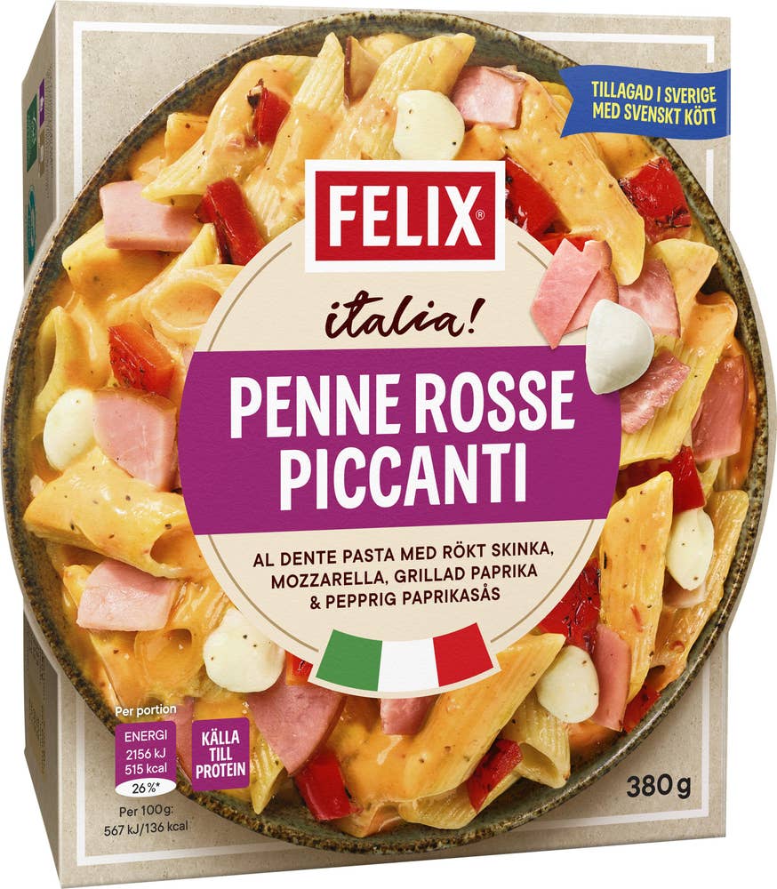 Felix Penne Rosse Piccanti Fryst