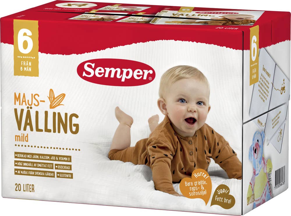 Ej sorterad Majsvälling 6M 20L Semper