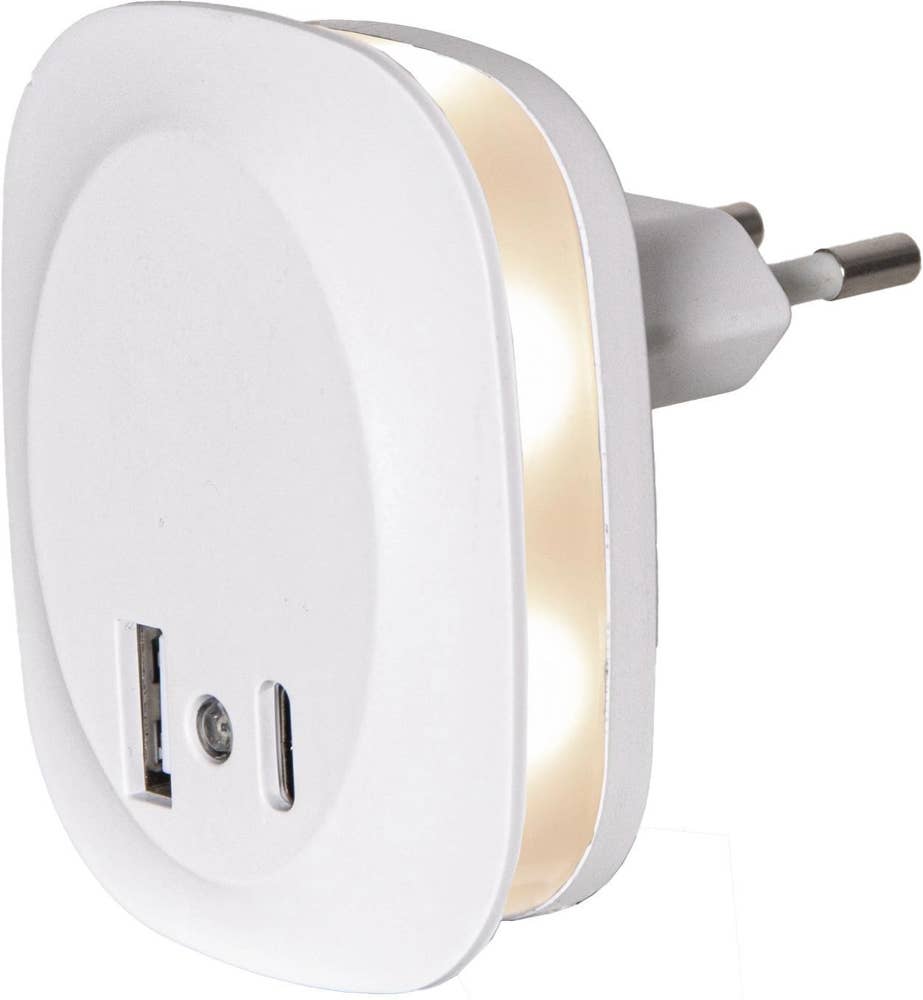 Star Trading Nattlampa LED Functional med USB-uttag