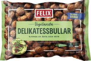 Delikatessbullar Vegetariska Fryst