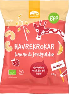 Minstingen Havrekrokar Banan & Jordgubb EKO
