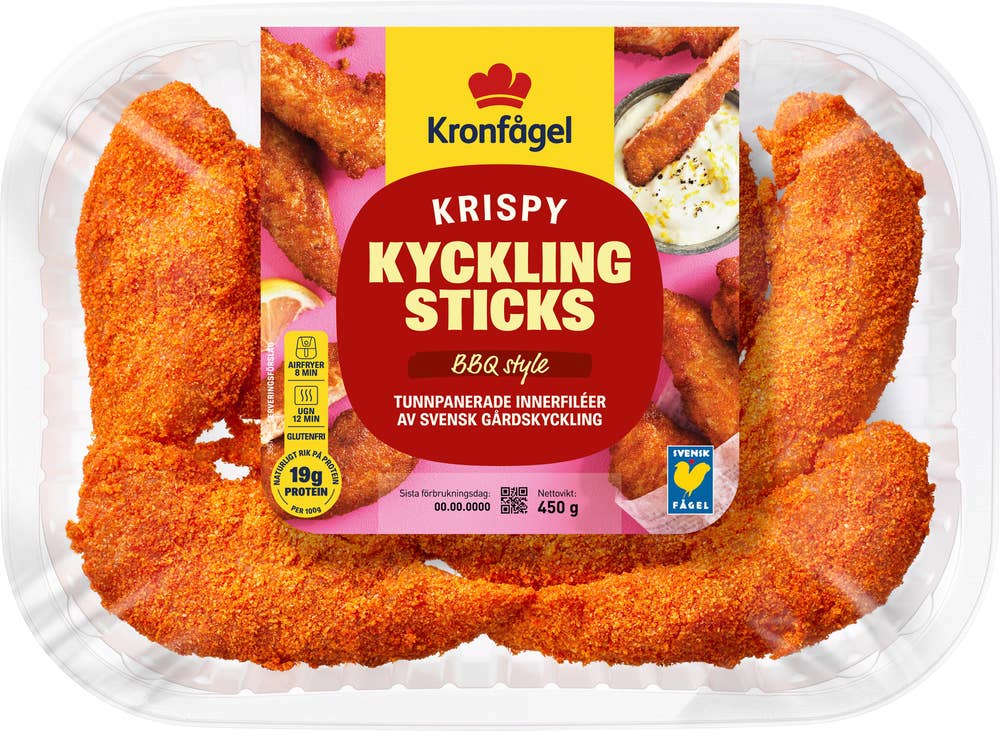 Kronfågel Krispy Panerad Innerfilé BBQ Style