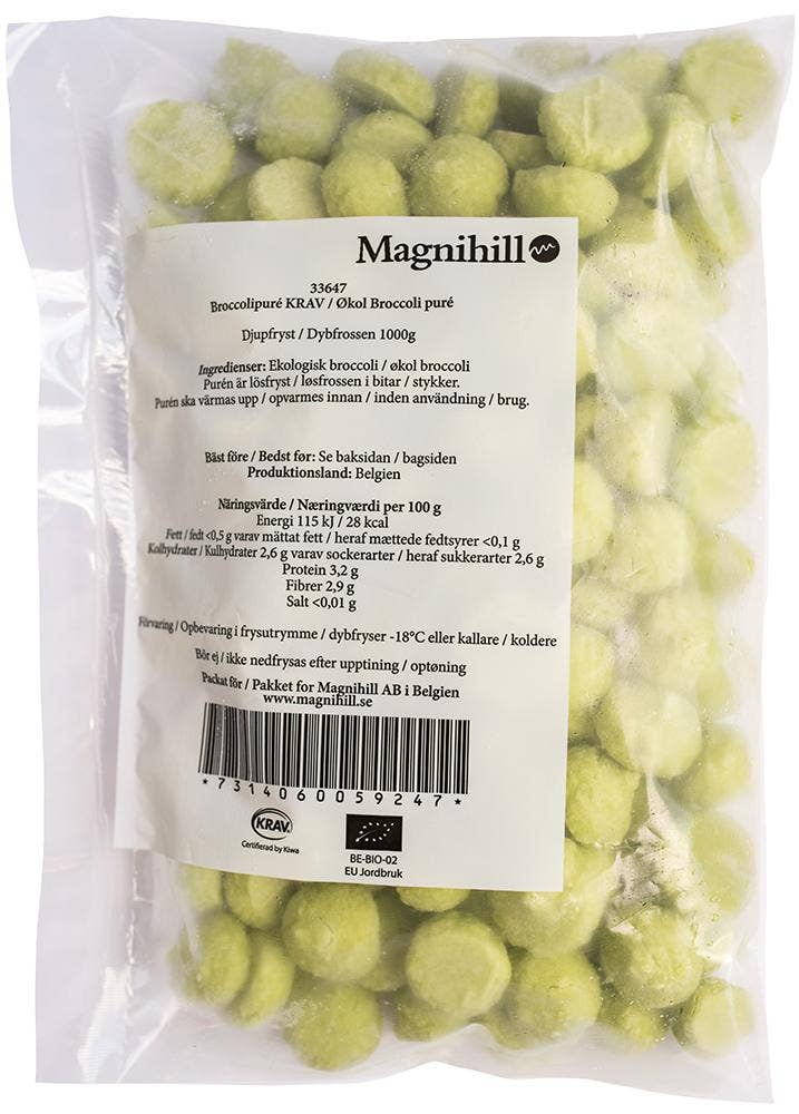 Magnihill Broccolipuré Fryst EKO/KRAV