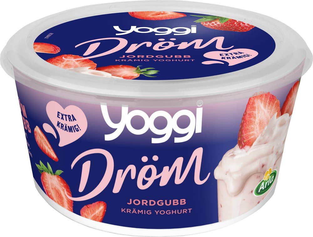 Yoggi® Yoghurt Dröm Jordgubb Laktosfri 450g Yoggi