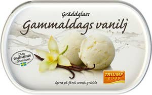 Triumf Glass Gräddglass Gammaldags Vanilj