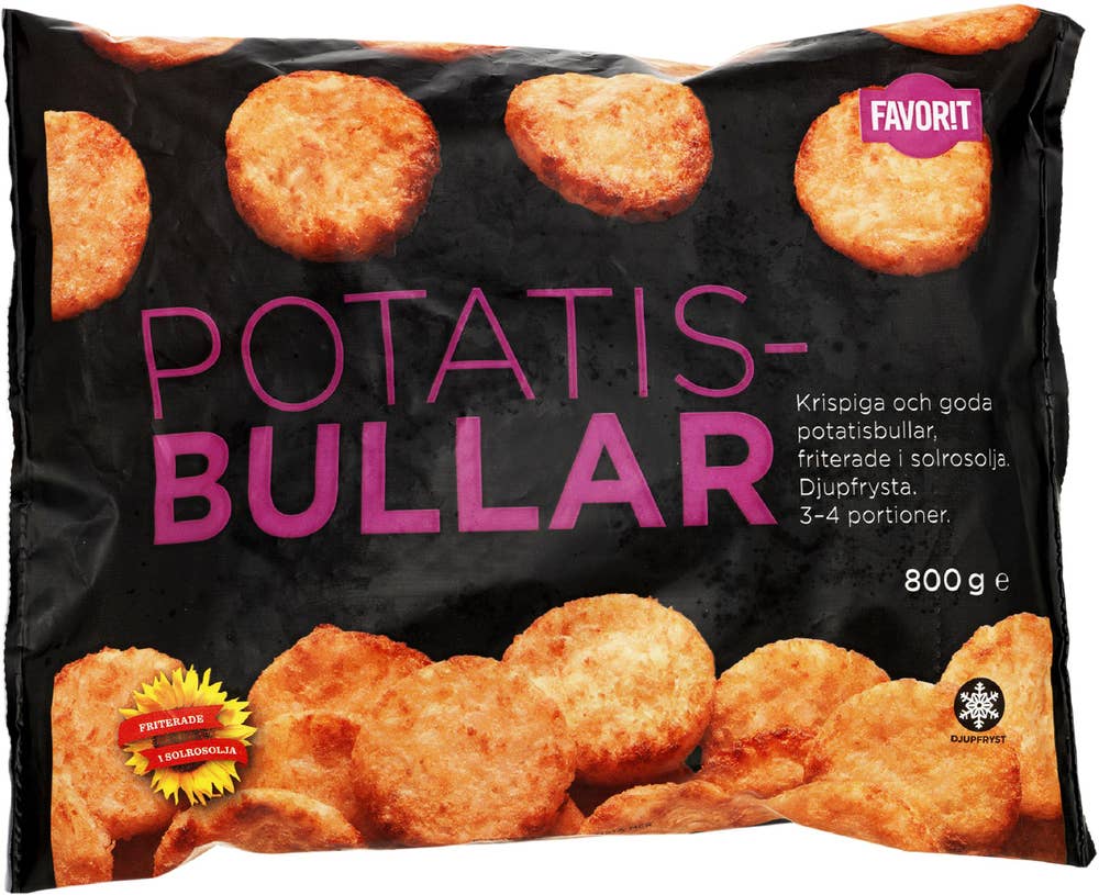 Favorit Potatisbullar Fryst Favorit
