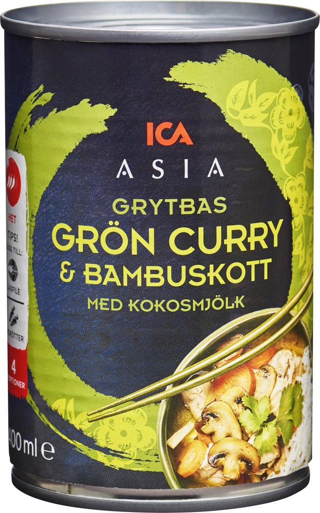 Ej sorterad Grön curry & Bambuskott Ica Asia