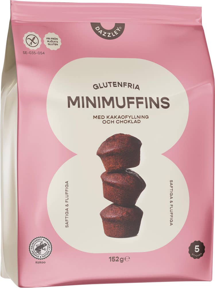 Dazzley Minimuffin Choklad Glutenfri