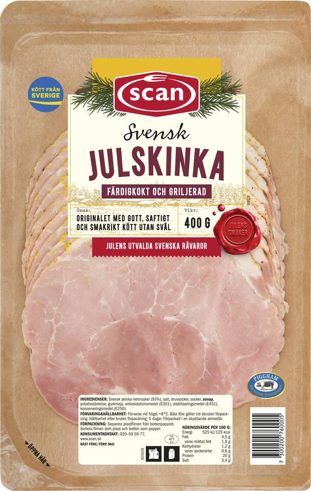 Scan Julskinka Skivad