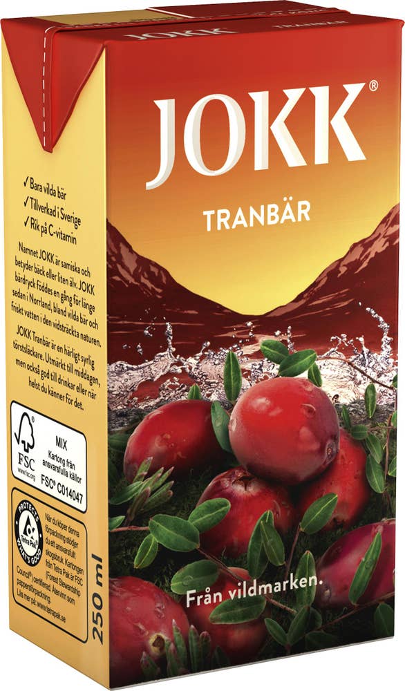Jokk Dryck Tranbär Koncentrat
