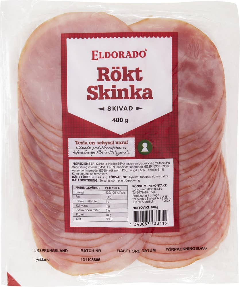 Eldorado Rökt Skinka Skivad