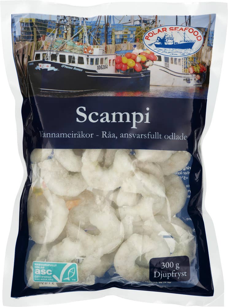 Polar Seafood Scampi Rå ASC Fryst
